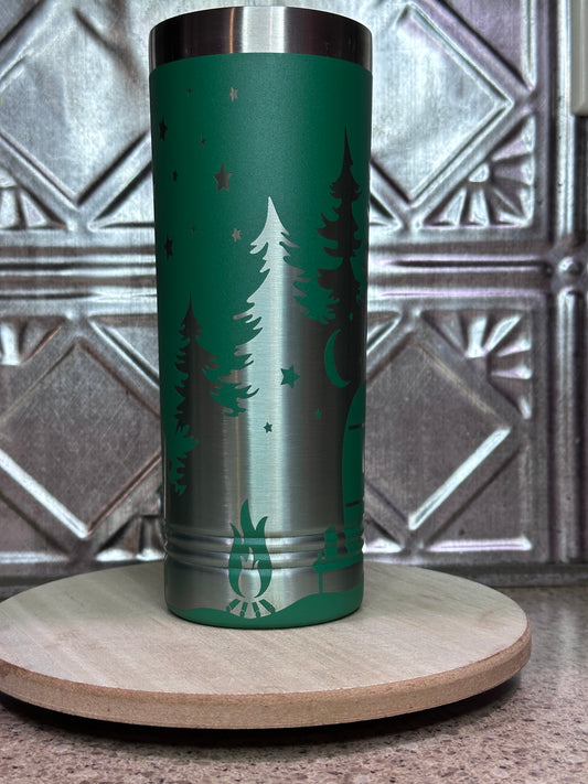 Camping in The Forest, 22oz Skinny Tumbler