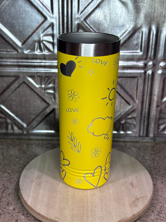 Cute Valentine, 22oz Skinny Tumbler